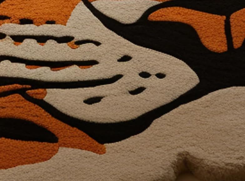 Unique Jaguar Hand-Tufted Rug