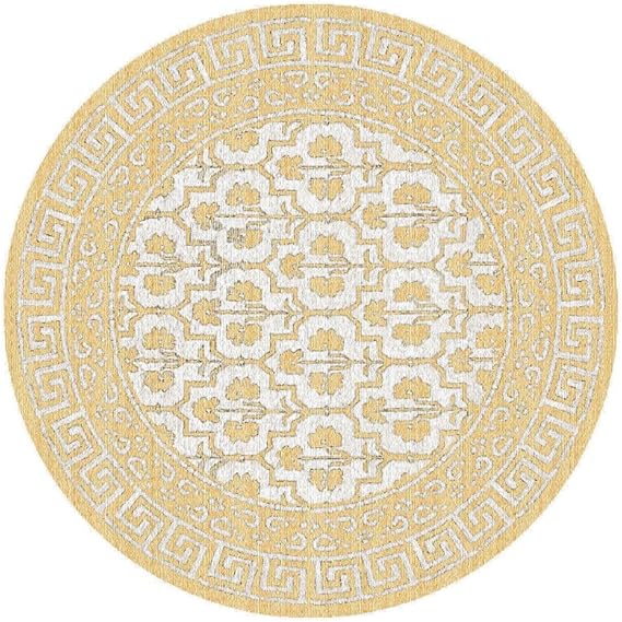 Ultra Soft Hand-Tufted Round Floral Area Rug