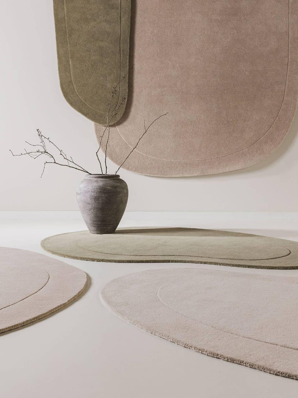 Unique Kidney Shaped Rug