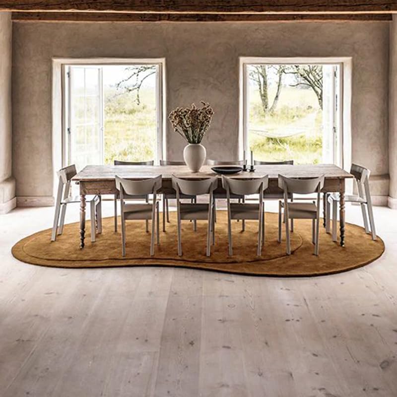 Unique Kidney Shaped Rug