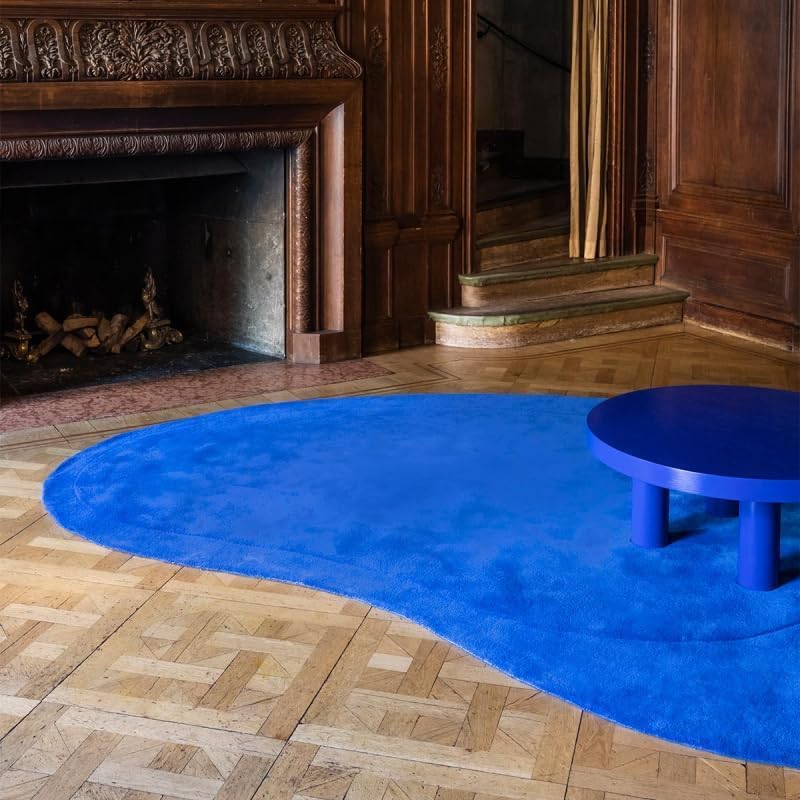 Unique Kidney Shaped Rug