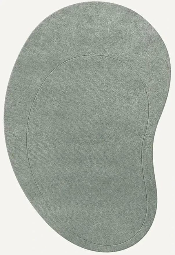 Unique Kidney Shaped Rug