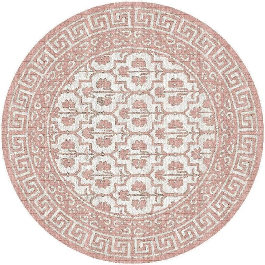 Ultra Soft Hand-Tufted Round Floral Area Rug