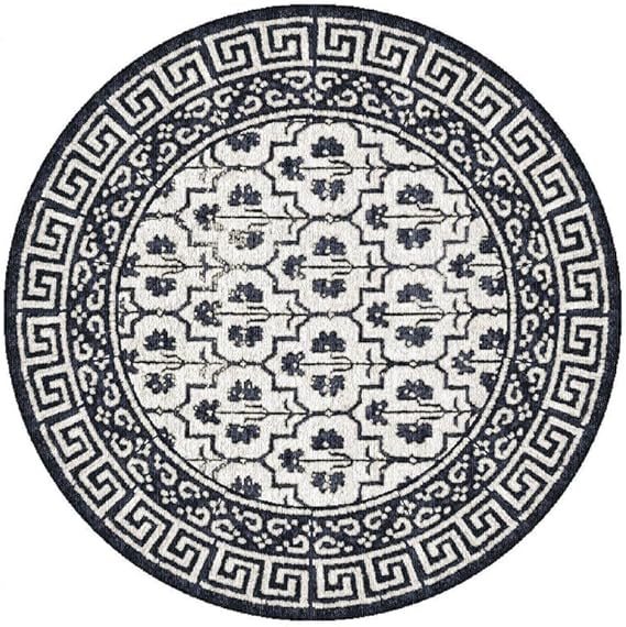 Ultra Soft Hand-Tufted Round Floral Area Rug