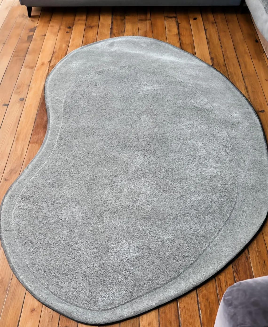 Unique Kidney Shaped Rug