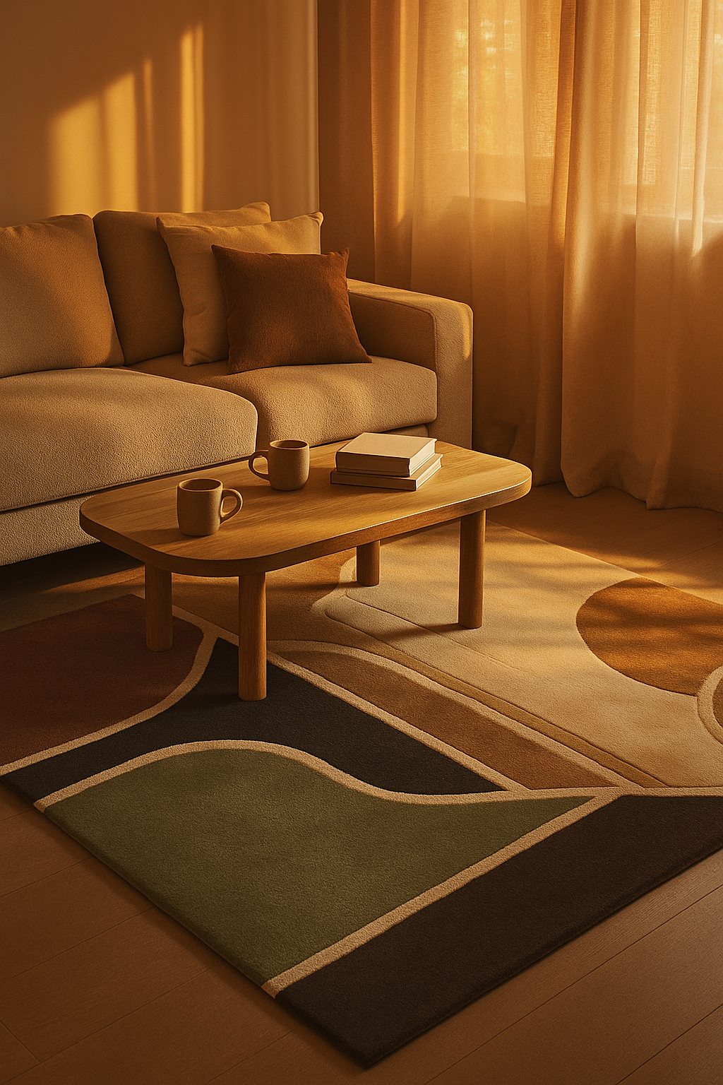 Woolen Handtufted - Aven, Wool Rug Soft Carpet ,Living Room Rug