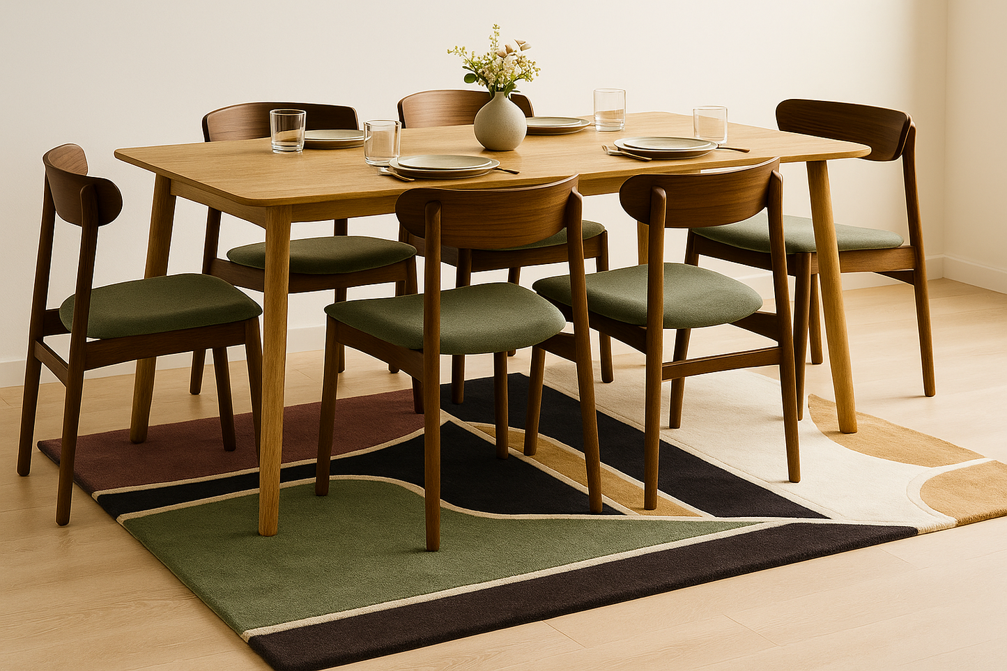 Woolen Handtufted - Aven, Wool Rug Soft Carpet ,Living Room Rug