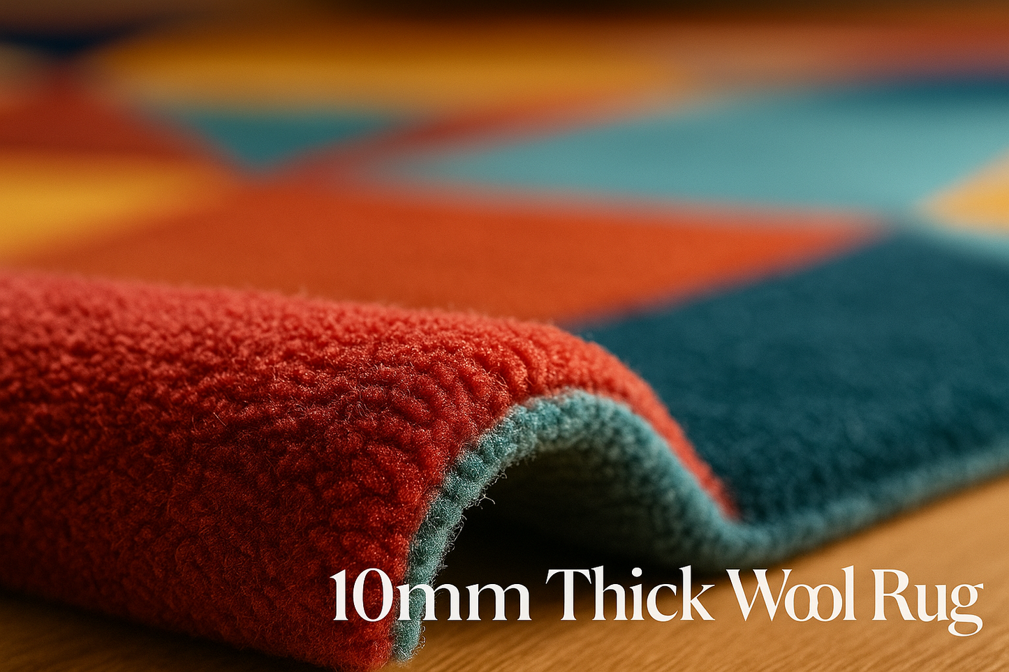 Woolen Carpet for Your Home Embossed Handmade Export Quality Wool Rug  Soft Carpet  Tuffted Pure Woollen Thick Geometrical Carpet for Living Room,