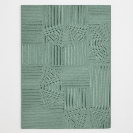 Zen Garden Modern,, Soft Wool Rugs  Carpet