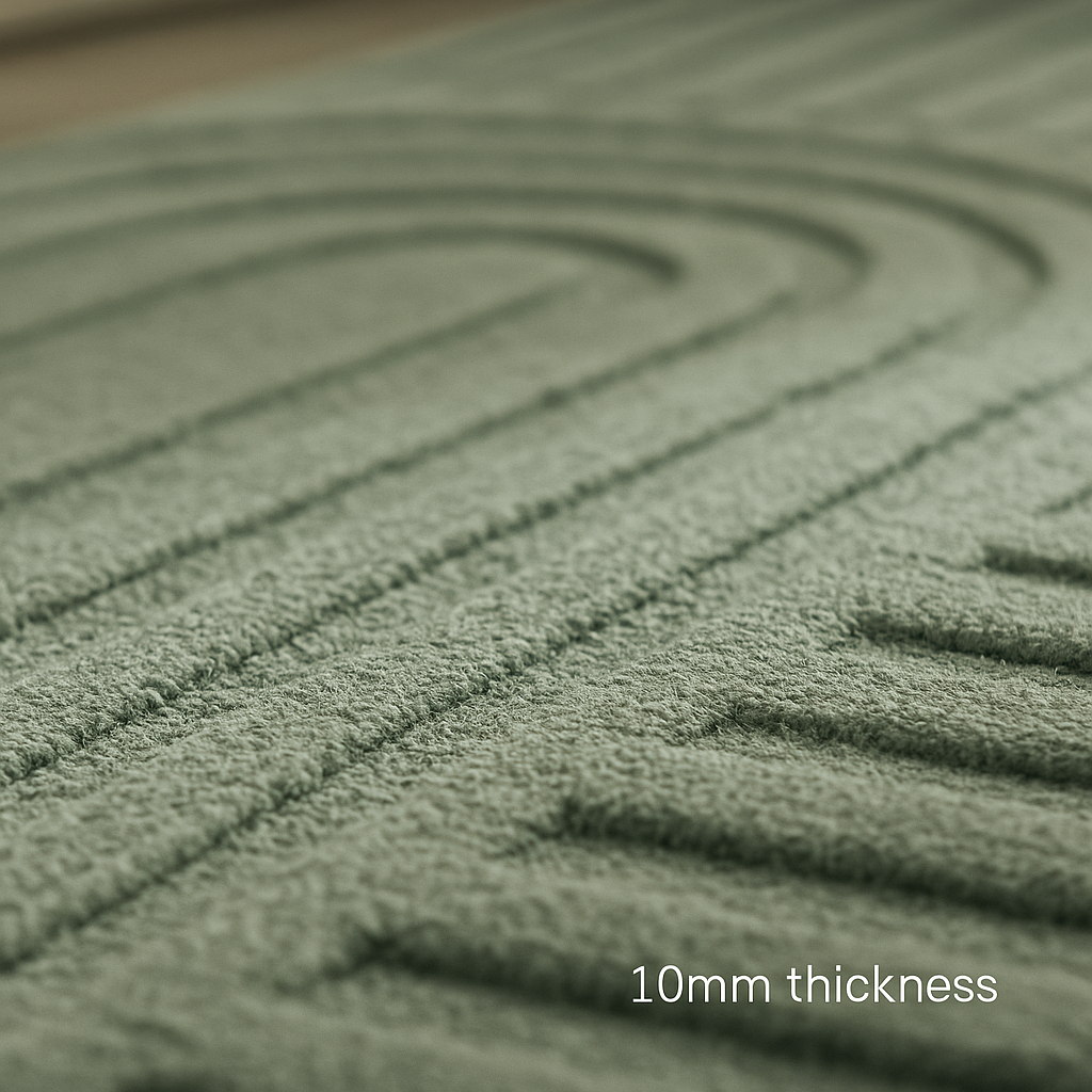 Zen Garden Modern,, Soft Wool Rugs  Carpet