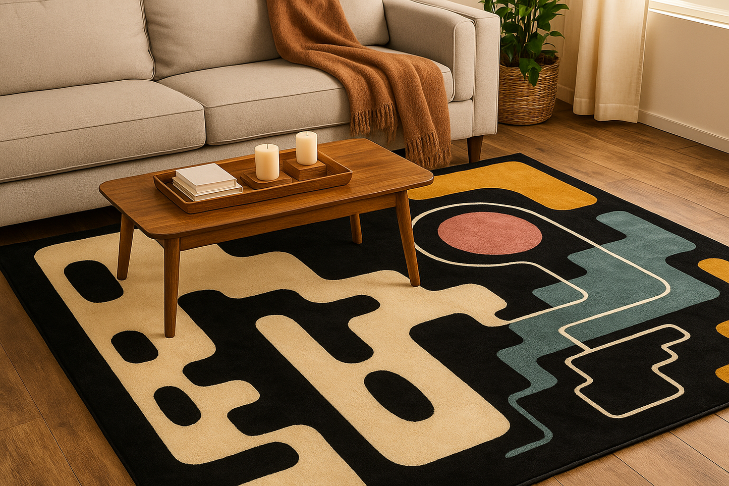 Woolen Handtufted - Vekt  Wool Rug Soft Carpe Rugs