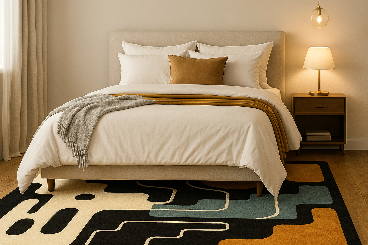 Woolen Handtufted - Vekt  Wool Rug Soft Carpe Rugs